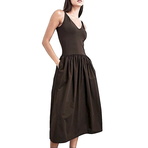 Rails Franca Jersey Sleeveless Midi Dress Black Size L NWT - Picture 5 of 14